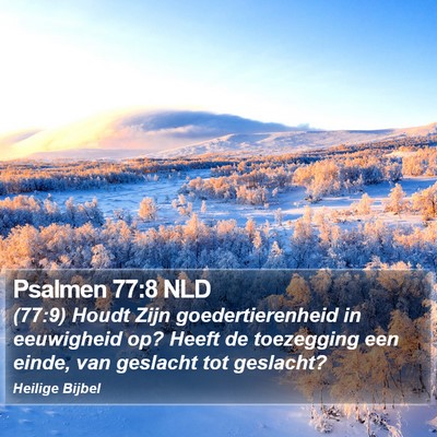 Psalmen 77:8 NLD Bible Verse Image