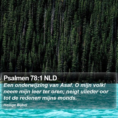 Psalmen 78:1 NLD Bible Verse Image