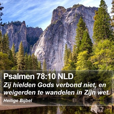 Psalmen 78:10 NLD Bible Verse Image