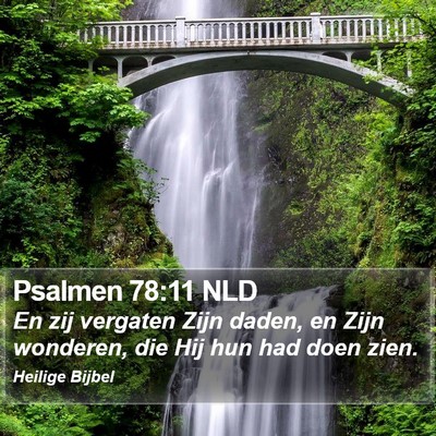 Psalmen 78:11 NLD Bible Verse Image