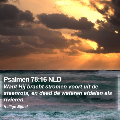 Psalmen 78:16 NLD Bible Verse Image