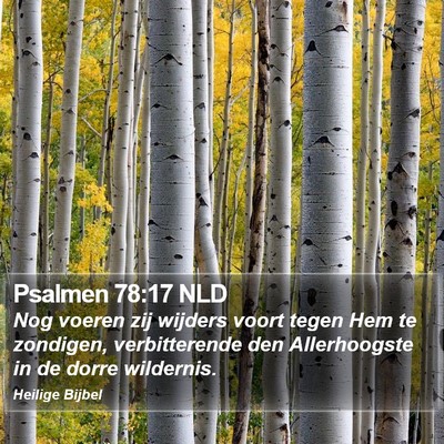 Psalmen 78:17 NLD Bible Verse Image