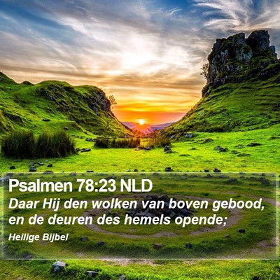 Psalmen 78:23 NLD Bible Verse Image