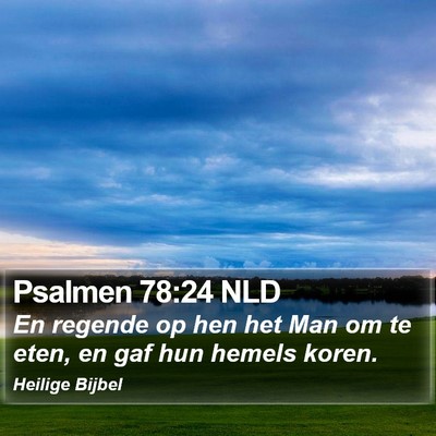 Psalmen 78:24 NLD Bible Verse Image