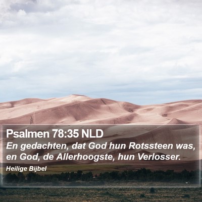 Psalmen 78:35 NLD Bible Verse Image