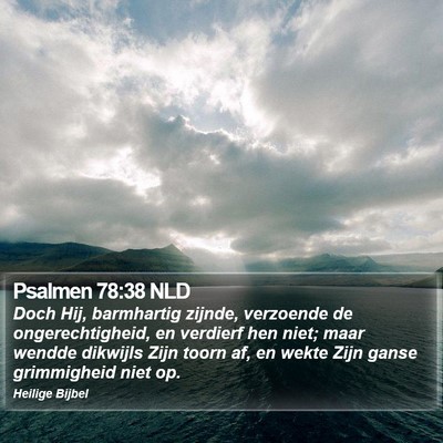 Psalmen 78:38 NLD Bible Verse Image