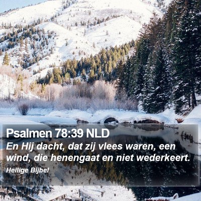 Psalmen 78:39 NLD Bible Verse Image