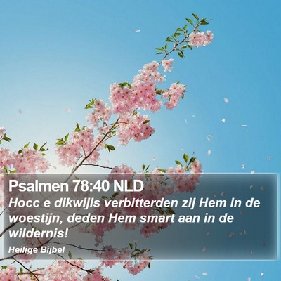 Psalmen 78:40 NLD Bible Verse Image