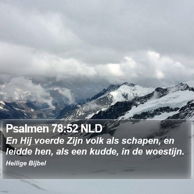 Psalmen 78:52 NLD Bible Verse Image