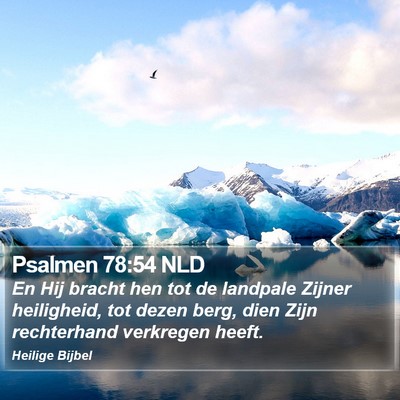 Psalmen 78:54 NLD Bible Verse Image