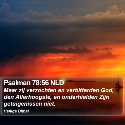 Psalmen 78:56 NLD Bible Verse Image