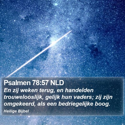 Psalmen 78:57 NLD Bible Verse Image