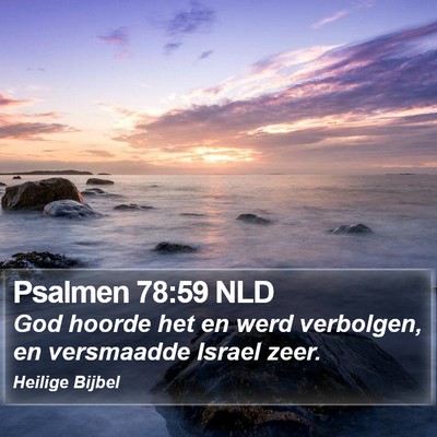 Psalmen 78:59 NLD Bible Verse Image