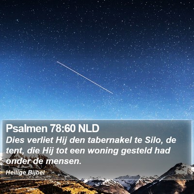 Psalmen 78:60 NLD Bible Verse Image