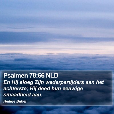 Psalmen 78:66 NLD Bible Verse Image