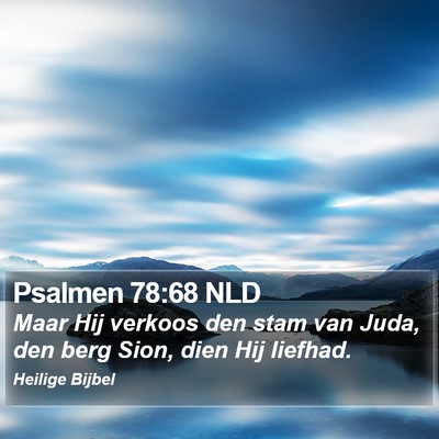 Psalmen 78:68 NLD Bible Verse Image