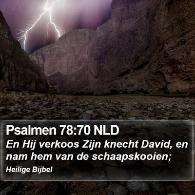 Psalmen 78:70 NLD Bible Verse Image