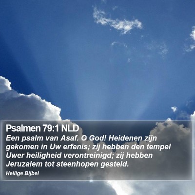 Psalmen 79:1 NLD Bible Verse Image