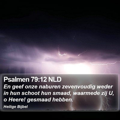 Psalmen 79:12 NLD Bible Verse Image