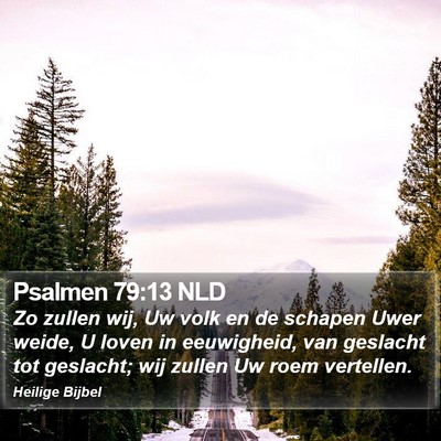 Psalmen 79:13 NLD Bible Verse Image