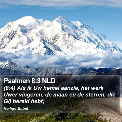 Psalmen 8:3 NLD Bible Verse Image