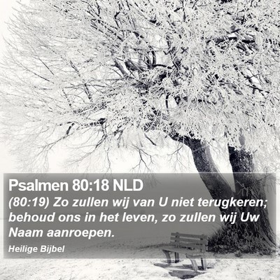 Psalmen 80:18 NLD Bible Verse Image