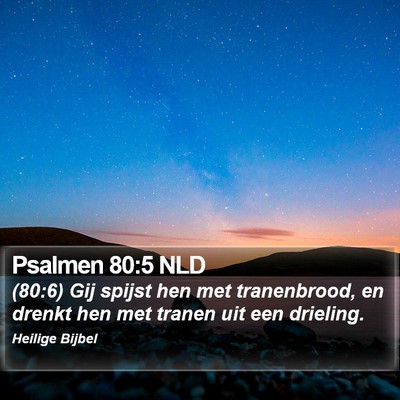 Psalmen 80:5 NLD Bible Verse Image