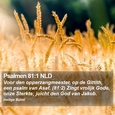 Psalmen 81:1 NLD Bible Verse Image
