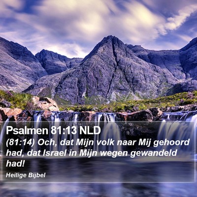 Psalmen 81:13 NLD Bible Verse Image