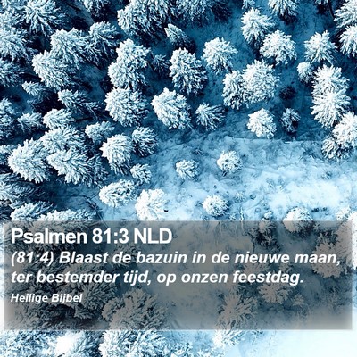 Psalmen 81:3 NLD Bible Verse Image