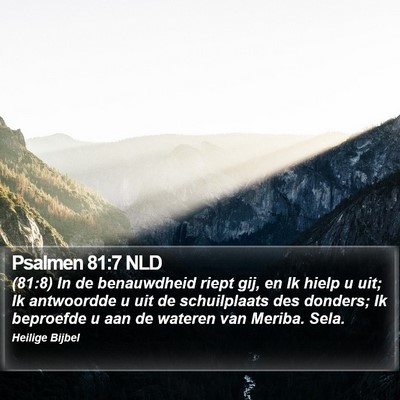 Psalmen 81:7 NLD Bible Verse Image