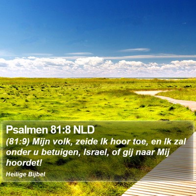 Psalmen 81:8 NLD Bible Verse Image