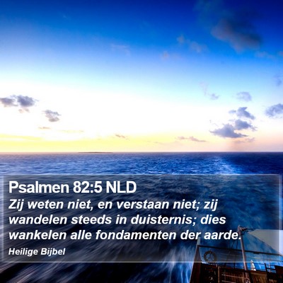 Psalmen 82:5 NLD Bible Verse Image