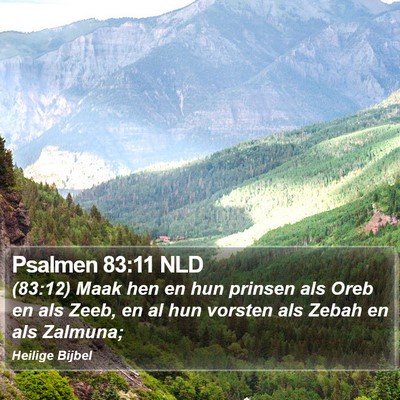 Psalmen 83:11 NLD Bible Verse Image