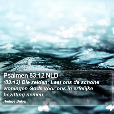 Psalmen 83:12 NLD Bible Verse Image