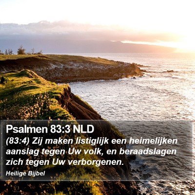 Psalmen 83:3 NLD Bible Verse Image