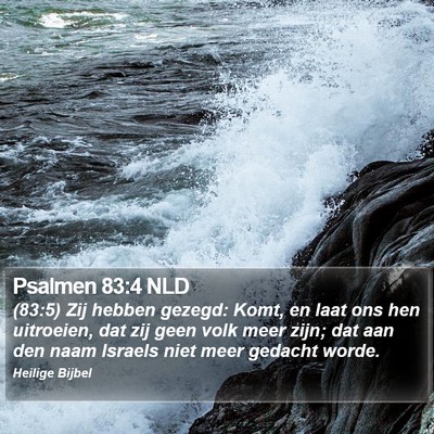 Psalmen 83:4 NLD Bible Verse Image