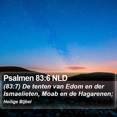 Psalmen 83:6 NLD Bible Verse Image