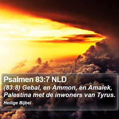 Psalmen 83:7 NLD Bible Verse Image