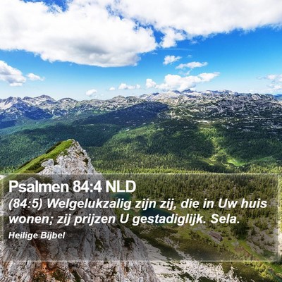 Psalmen 84:4 NLD Bible Verse Image