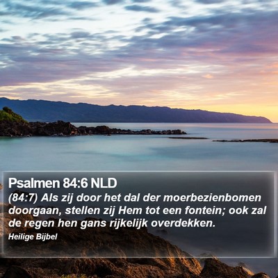 Psalmen 84:6 NLD Bible Verse Image