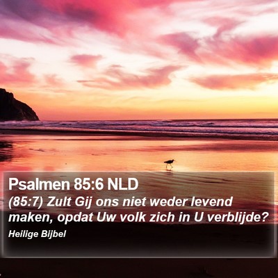 Psalmen 85:6 NLD Bible Verse Image