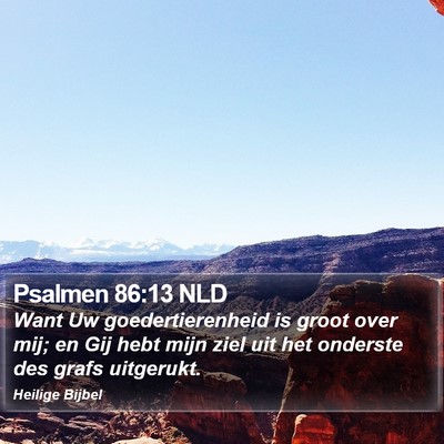 Psalmen 86:13 NLD Bible Verse Image