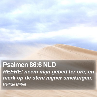 Psalmen 86:6 NLD Bible Verse Image