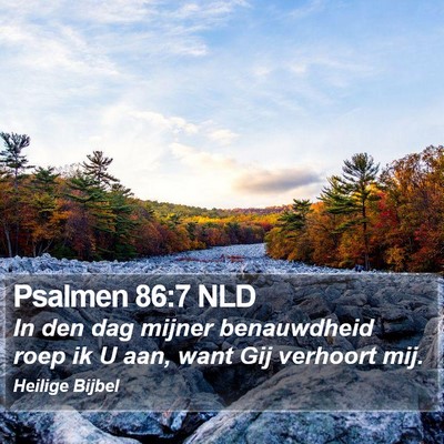 Psalmen 86:7 NLD Bible Verse Image