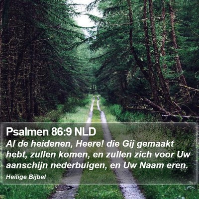 Psalmen 86:9 NLD Bible Verse Image