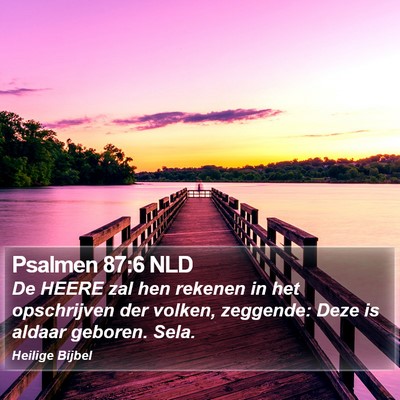 Psalmen 87:6 NLD Bible Verse Image