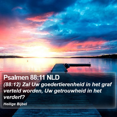 Psalmen 88:11 NLD Bible Verse Image
