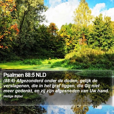 Psalmen 88:5 NLD Bible Verse Image