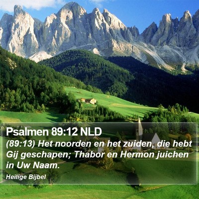 Psalmen 89:12 NLD Bible Verse Image